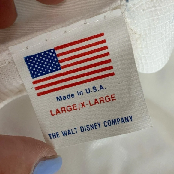 Walt Disney Golf Cap Hat Newsboy Embroidered Mickey Size Large / XL USA VTG Walt - Picture 7 of 15